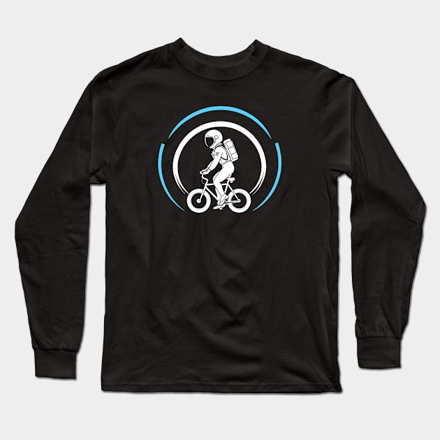 Martian Cycling - Astronaut Space Travel Adventure Long Sleeve T-Shirt by Orento